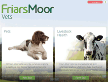 Tablet Screenshot of friarsmoorvets.co.uk